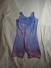 Arshiner Dance Leotard Girls Size 160 Purple Embellished Sleeveless Ballet