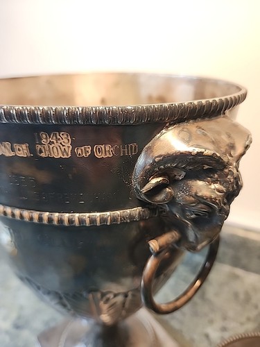 Sheffield English Estate Trofeo de Cobre Chapado en Plata Grabado Cleveland Clásico - Imagen 24 de 24