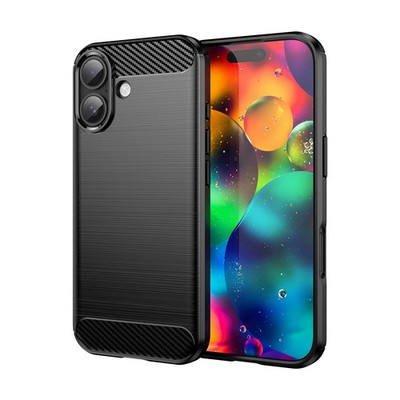 Schutz Hülle für IPhone 17 Air Pro Max Handy Tasche Silikon Cover Back Carbon