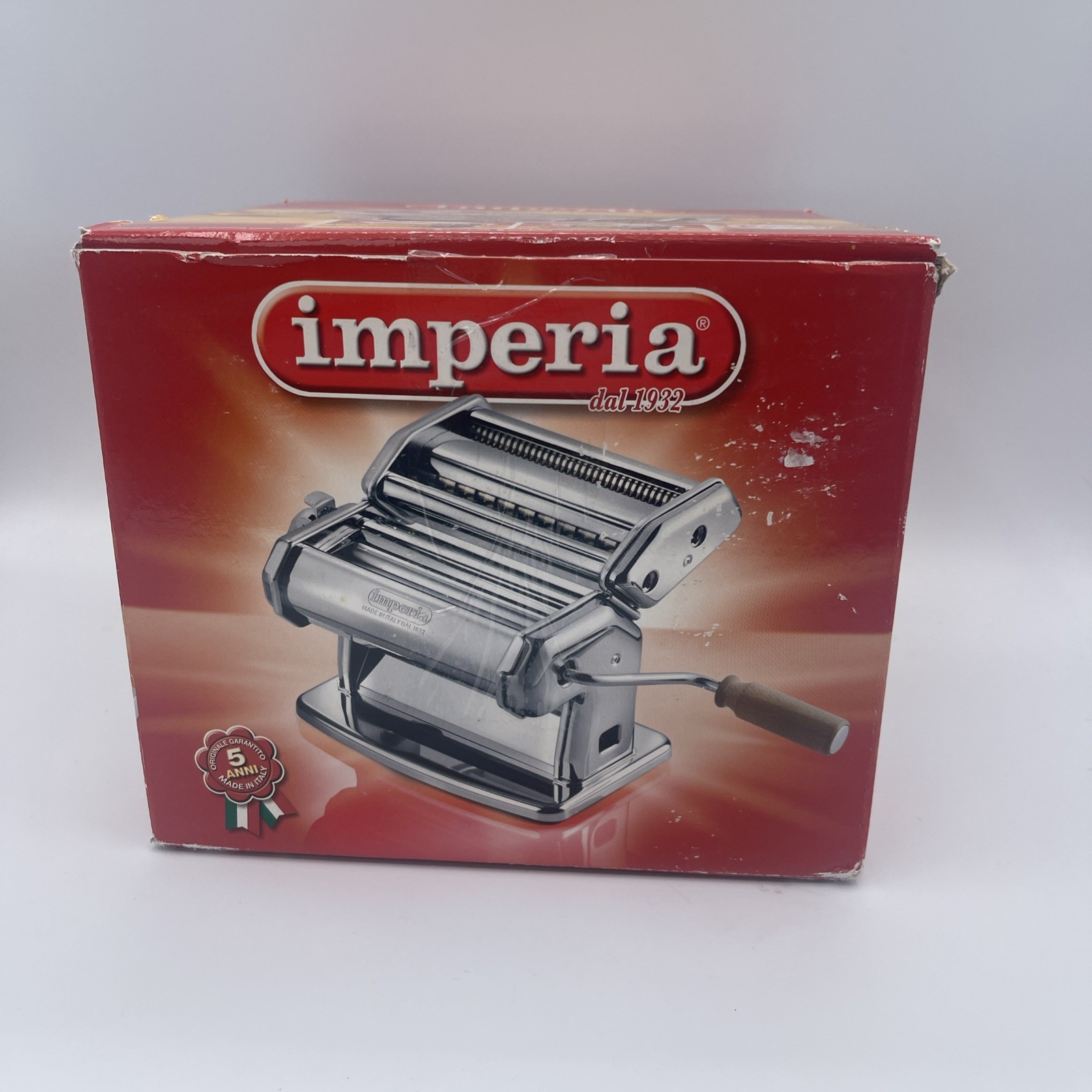 Imperia SP150 150mm Pasta Maker w/ Cutter Clamp Chromed Stee