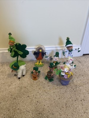 Lot Of 8 St Patrick s Day And Spring Themed Annalee Dolls