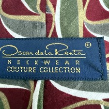 Oscar de la Renta tie couture collection Tie Neckware Made In USA Silk