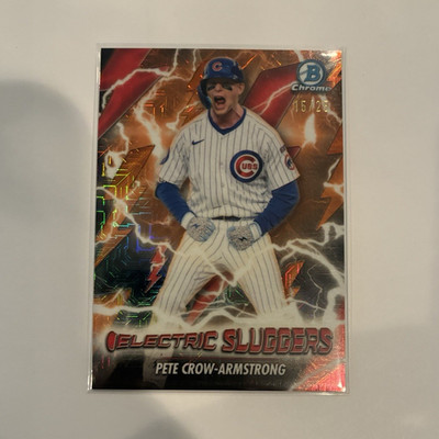 Topps 2025 Cosmic Chrome Lightspeed Pete Crow-Armstrong LS-3 Orange /25