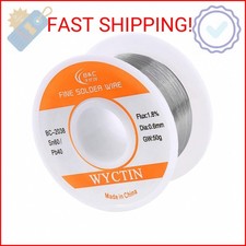 WYCTIN 60-40 Tin Lead Rosin Core Solder Wire for Electrical Soldering and DIY 0.