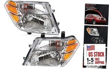 Headlights Compatible with 2008-2012 Pathfinder Head Lights Lamp OE Style