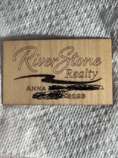 Wood Business Cards 40 Cards Custom Laser Engraved Free design Free Shipping