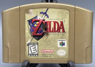 Zelda Ocarina of Time N64 - GOLD Collector's Edition - Rare Version 1.0 New  