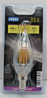 Xavax Led Filament Kerze E14 4W=35W 400Lm Warmweiß 2400K 385239