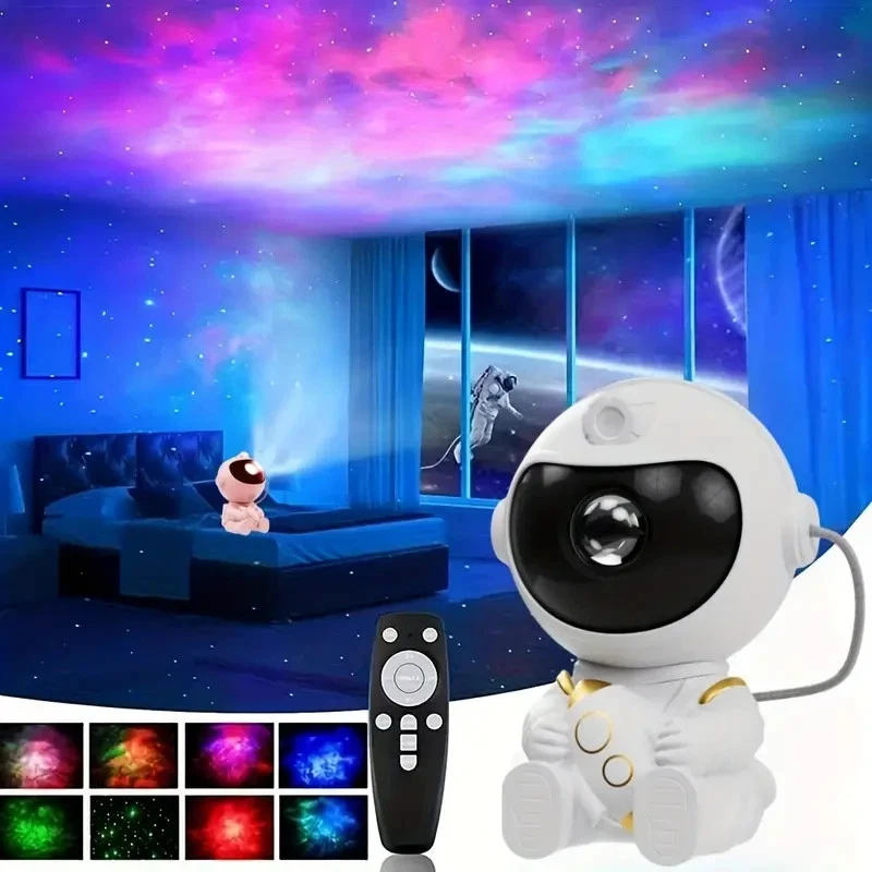 Astronauten-Galaxie-Nachtlicht-Projektor - Die perfekte Dekoration für Ihr Zuh. - Bild 2 von 2