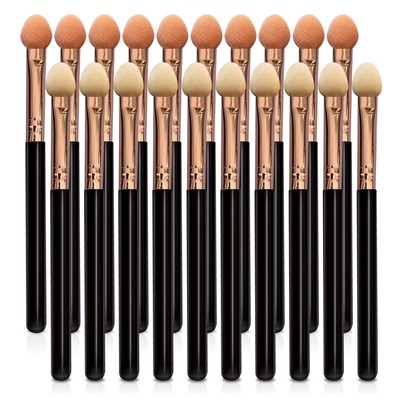 Eyeshadow Applicators Double Sided Sponge Tip Foam Reusableï¼Œ20Pcs Professio...