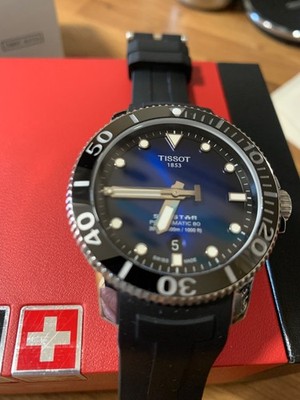 TISSOT SEASTAR 1000 BLUE GRADIENT MEN S  WATCH - T120.407.17.041.00 - MINT