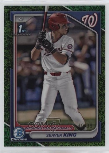 2024 Bowman Draft Chrome Green Grass Refractor 40/99 Seaver King #BDC-62