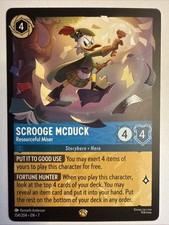 Scrooge McDuck Resourceful Miser 154 Legendary Lorcana Archazia  s Island Card NM