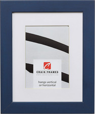 Colori, 11 X 14 Inch Blue Picture Frame Matted to Display an 8 X 10 Inch Photo