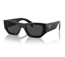 New PRADA SPR A01-F 55 17 Black Sunglasses Authentic Italy