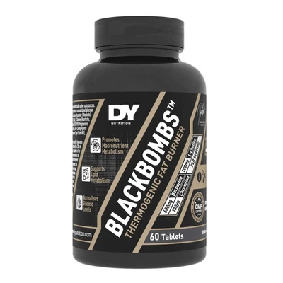 Dorian Yates Nutrition Black Bombs Thermogenic Fat Burner 60 Capsules
