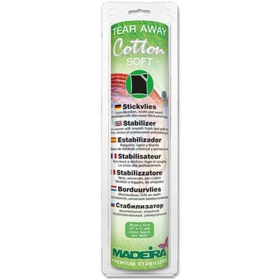 Madeira Cotton Soft Stickvlies (schwarz) 9437 (1,40 EUR/m)