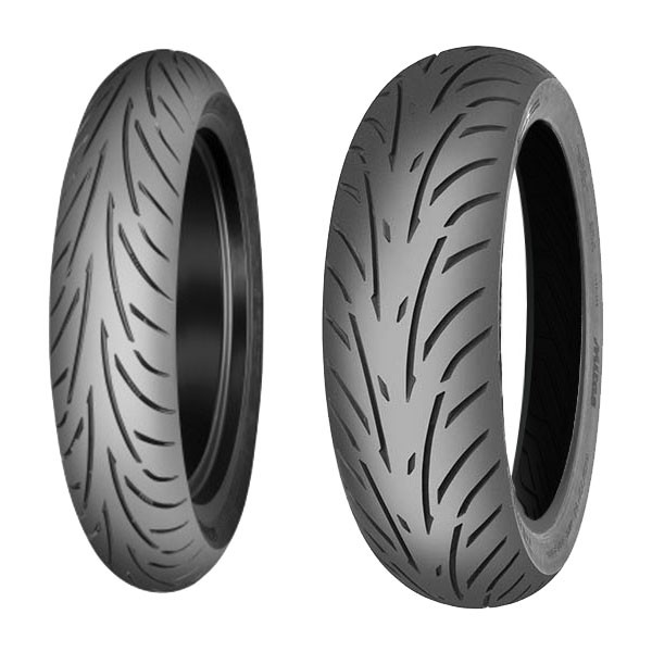SET DE PNEUS MITAS 120/60-17 (55W) + 190/50-17 (73W) TOURING FORCE - Image 3