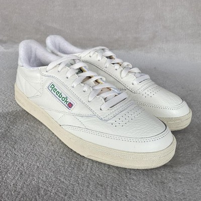 Reebok Club C 85 Classic Shoes Womens Vintage White Leather Sneakers  NEW