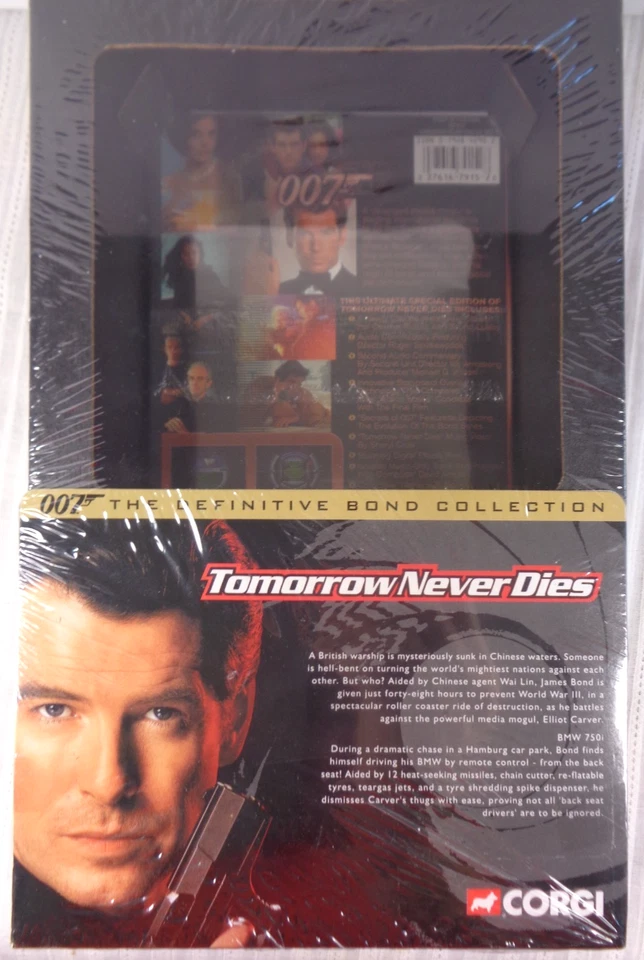 CORGI JAMES BOND DEFINITIVE COLLECTION BMW 750i TOMORROW NEVER DIES & DVD 05101 - Image 4 of 4