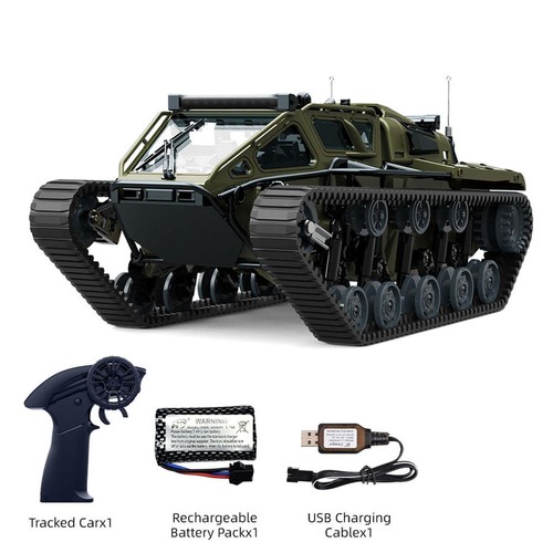 1:18 2.4G RC Drifting Car 360Rotation Tracked Off Road Vehicle C8812 LED Battery - Picture 2 of 4
