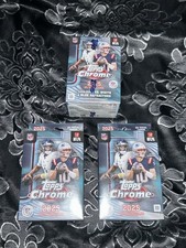 2025 Topps Chrome Sealed Football Sealed Lot - (1) Blaster Box + (2) Hanger Box