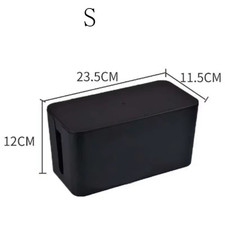 Cable Storage Box Desktop Power Strip Storage Box Dustproof Socket Storage Box H