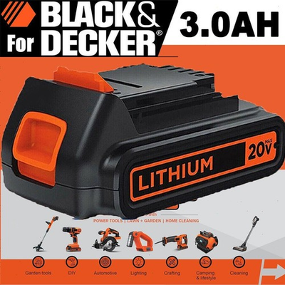 #ad 2.0Ah for Black and Decker 20V Lithium Ion Max Battery 20 Volt LBXR20 LBXR2020 $19.00