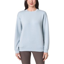 NWT MONDETTA 1917346 BLUE WOMEN'S COZY ACTIVE CREWNECK W/POCKETS SZ S J999