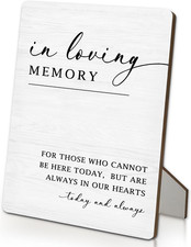 Wedding Memorial Sign 5"X7", in Loving Memory Wooden Stand Sign, Wedding Table S