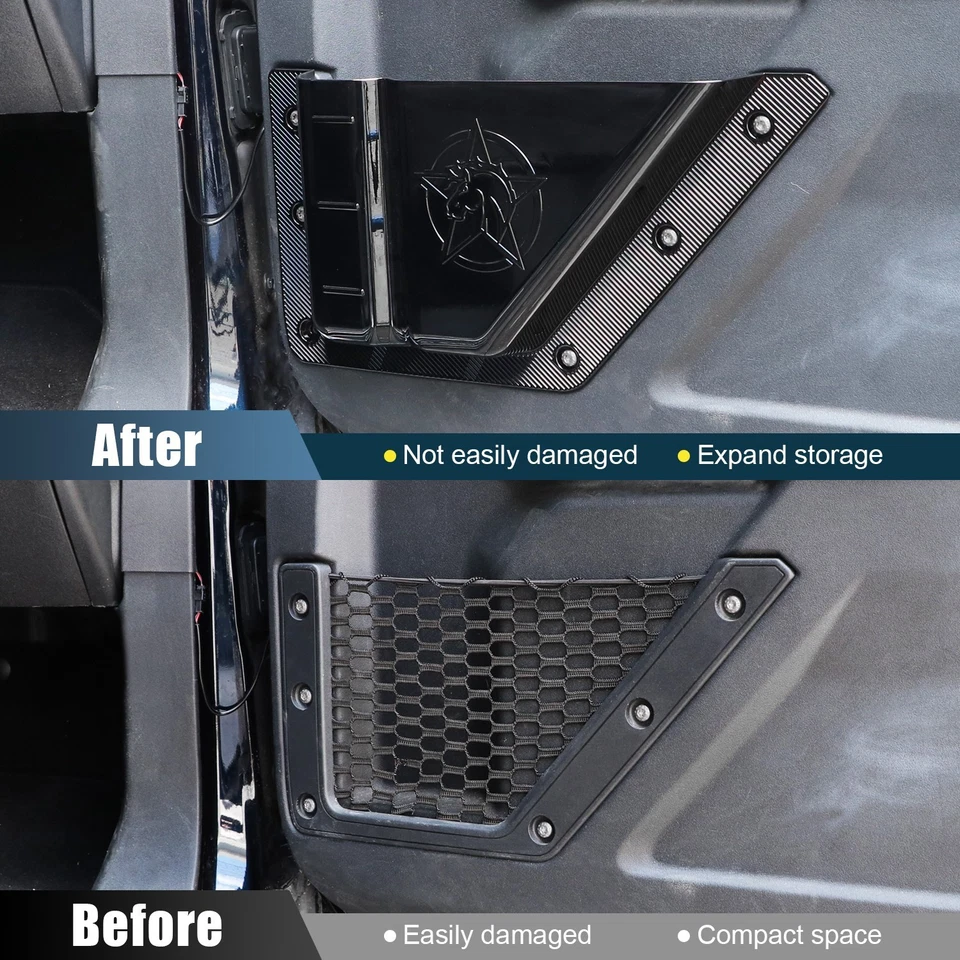 Front Rear Door Pockets Storage Box Organizer Tray For Ford Bronco 2021-2025 Foto 4 de 4