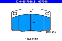 Ate Bremsbelagsatz Scheibenbremse 13.0460-7048.2 FüR Opel Omega Manta Kadett Tr
