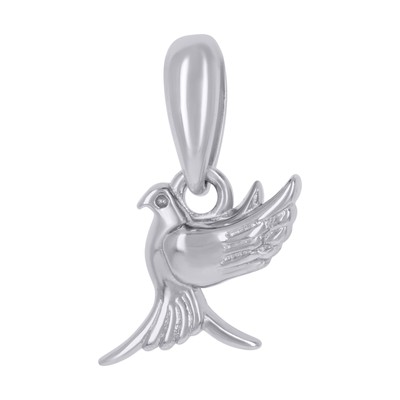 925 Sterling Silber Damen Taube Vogel Tierwelt Charm Anhänger