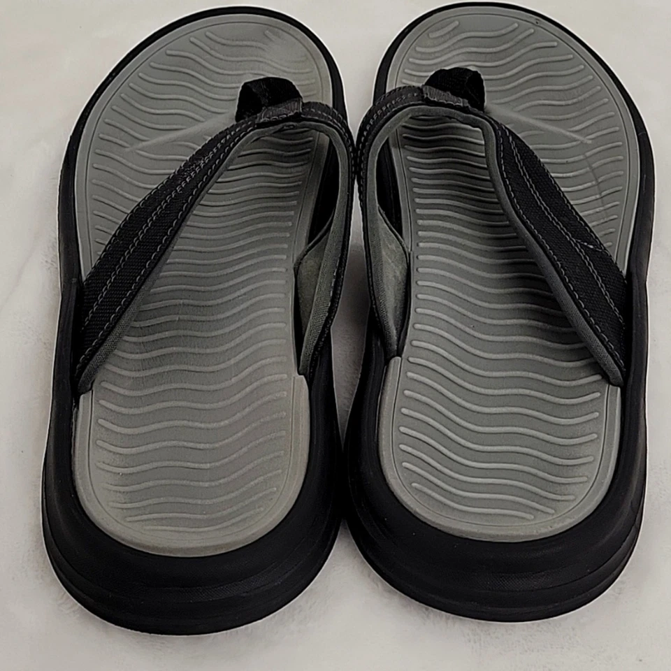 Chanclas para hombre sin marca gris y negro talla 13 Foto 3 de 4