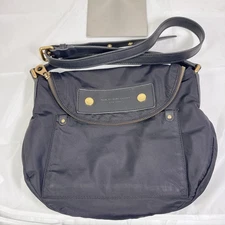 MARC JACOBS Shoulder Bag Nylon Black Authentic