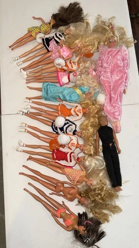 Vintage Lot of 15 Dressed Mattel College Superstar TNT 1990s BARBIE DOLLS