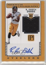 2017 Panini Pantheon Neophyte Calligraphy Rookies /149 R Joshua Dobbs Auto lz7