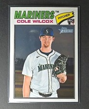 Cole Wilcox 2026 Topps Heritage Chrome #155 RC Mariners Rookie 