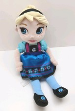 Disney Store Animator  s Collection Elsa Frozen Toddler 13" Plush Doll Toy