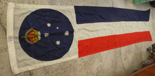 OLD AUSTRALIAN VICTORIA SOUTHERN CROSS STARS CROWN FLAG ENSIGN LONG BUNTING