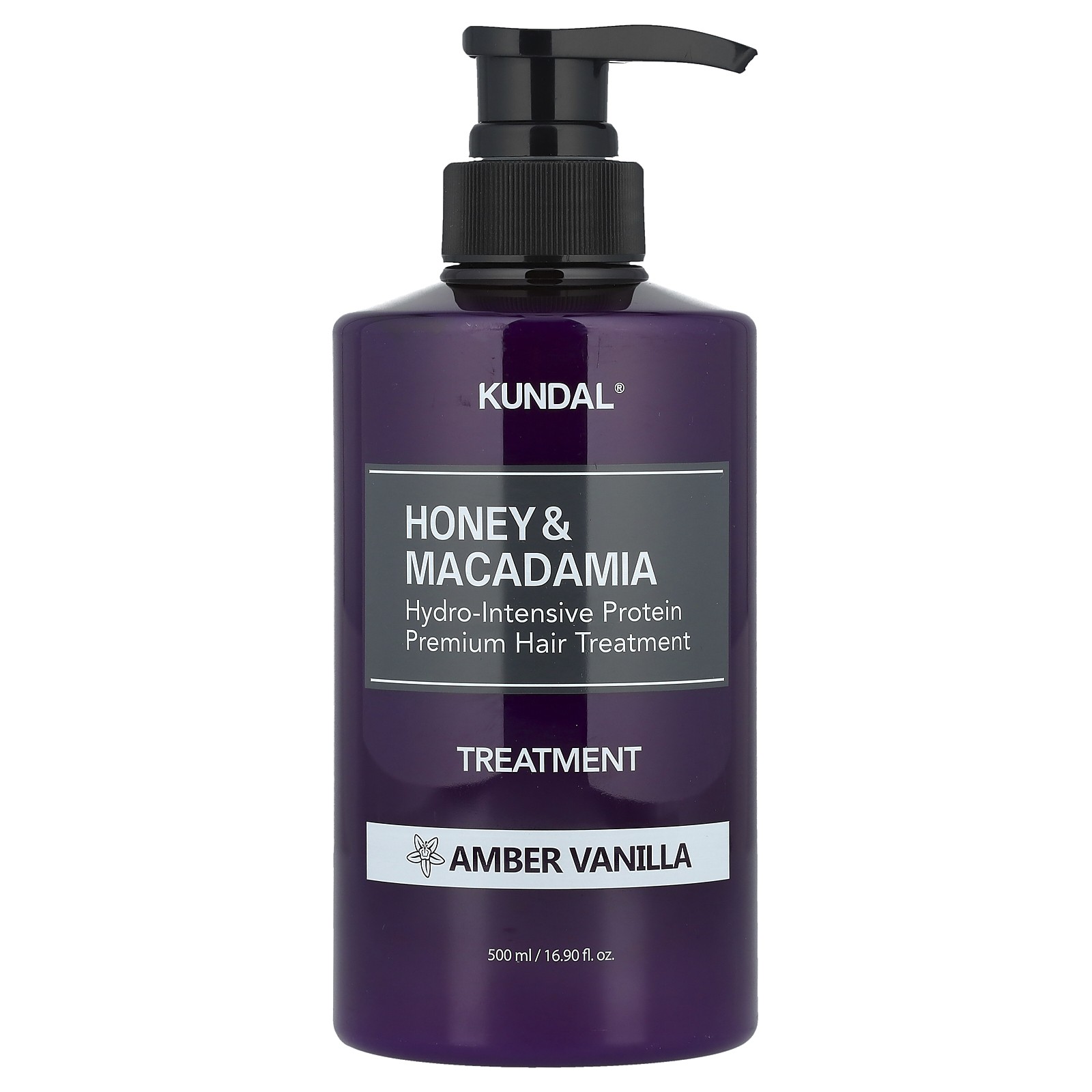 Honey - Macadamia, Treatment, Amber Vanilla, 16.9 fl oz (500 ml)