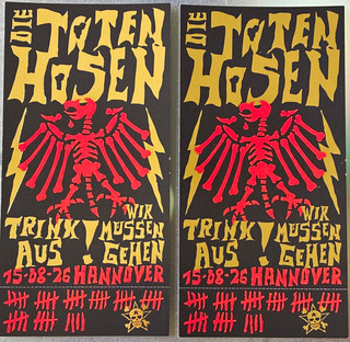 2 Die Toten Hosen Tickets „Trink aus! Wir müssen gehen“ 15.08.2026 Hannover
