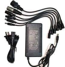 Certified 54.6V 2A Electric Charger 7 Plugs Universal for 48V Battery - Compat