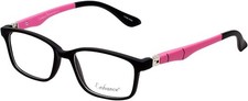 Kids Toddler Glasses Frame Enhance EN4143 Eyeglasses Size 44-15-125 Black Pink