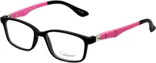 Kids Toddler Glasses Frame Enhance EN4143 Eyeglasses Size 44-15-125 Black Pink