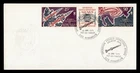 DR WHO 1975 FRENCH ANTARCTIC FSAT FDC SPACE ROCKET GUTTER PAIR M71045