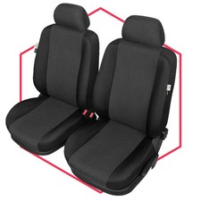 Autositzbezüge Schonbezüge Sitzbezug Auto Front 1+1 Schwarz für Alfa Romeo Mito