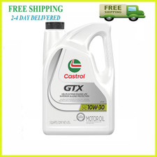 Castrol GTX 10W-30 Conventional Motor Oil 5 Quarts Sludge Protection - New