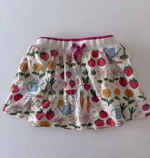 Mini Boden Girls Garden Theme Cotton Skirt with Shorts Size 6-7Y Play Condition