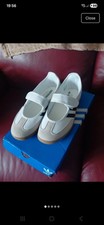 adidas Samba Unisex White/Black Hook & Loop Strap Gum Rubber Sole UK 5